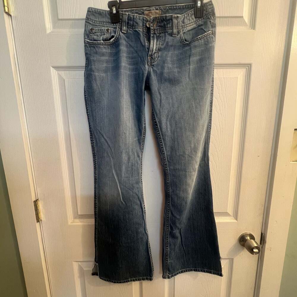 BKE Denim Harbor Bootcut Jeans Women's Size 30x31.5 Distressed 100% Cotton